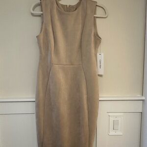 Calvin Klein Beige Midi Dress